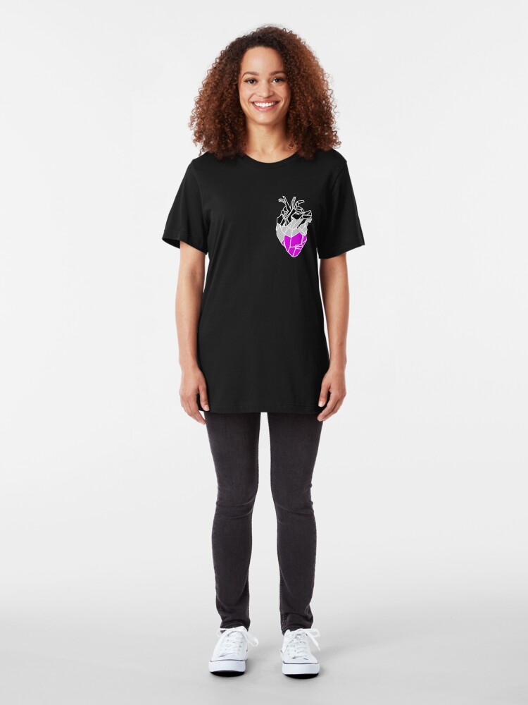 Vista alternativa de Camiseta ajustada Awesome Asexual