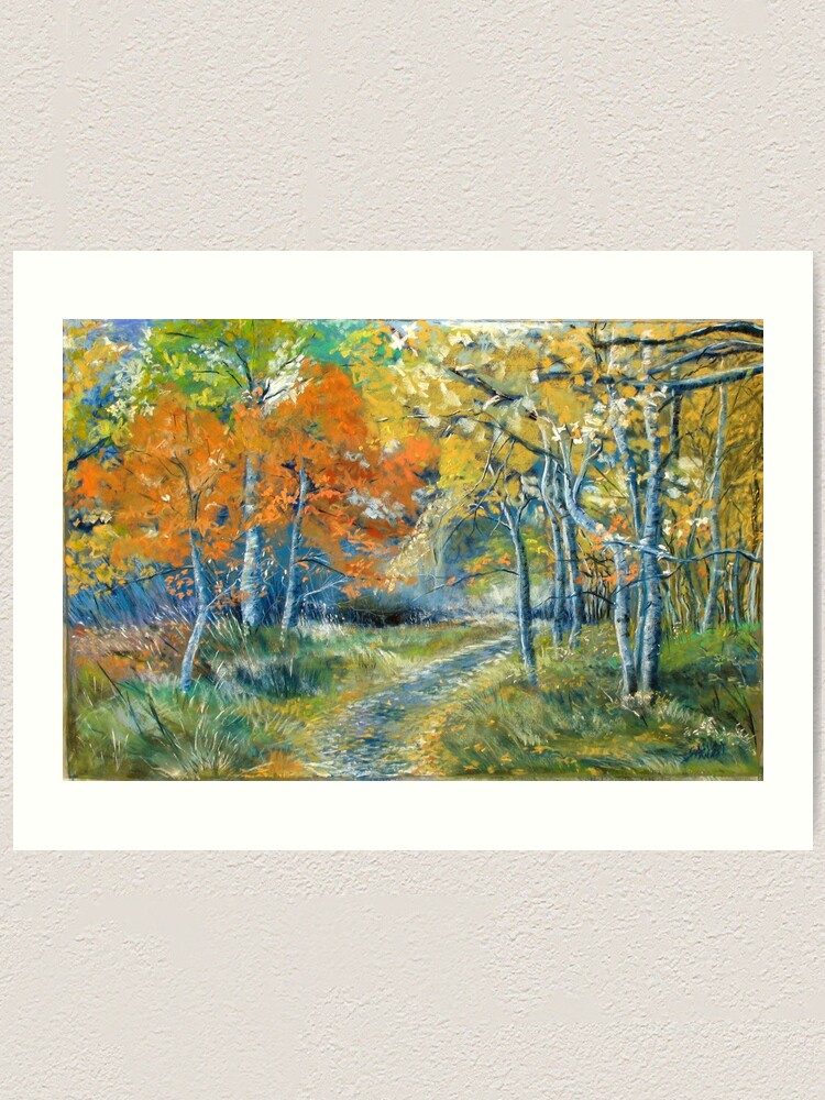 Alternate view of Autumn Dances Art Print