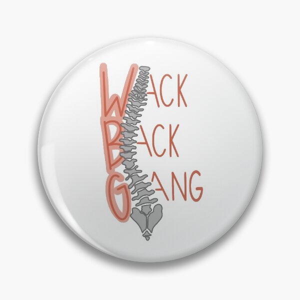 Item preview, Wack Back Gang- Scoliosis- thin letters designed and sold by Charcharleyb.