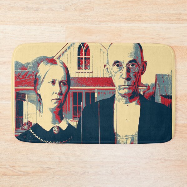Item preview, Masterpieces Revisited - American Gothic by Grant Wood designed and sold by Serge Averbukh Art Studio.