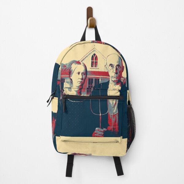 Masterpieces Revisited - American Gothic by Grant Wood Backpack