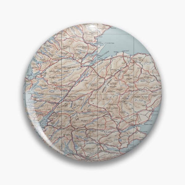 Item preview, Vintage Map of Scotland (1943) designed and sold by BravuraMedia.