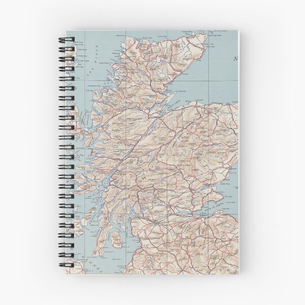 Item preview, Vintage Map of Scotland (1943) designed and sold by BravuraMedia.