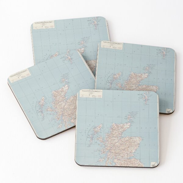 Item preview, Vintage Map of Scotland (1943) designed and sold by BravuraMedia.
