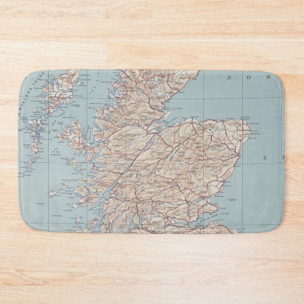 Item preview, Vintage Map of Scotland (1943) designed and sold by BravuraMedia.