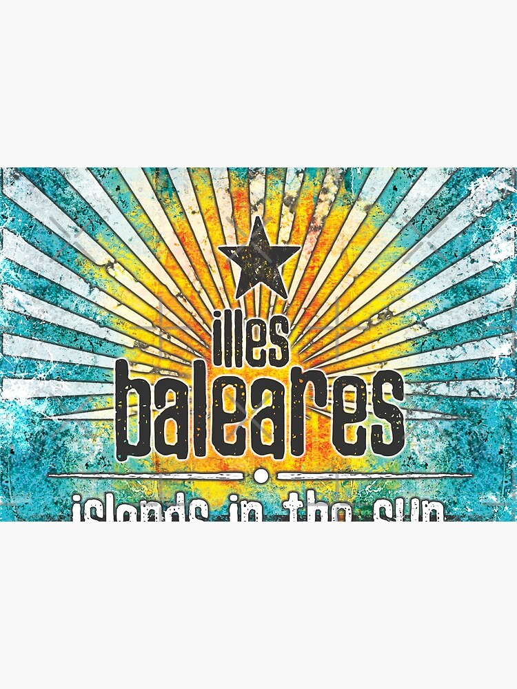 Illes Baleares - islands vintage von Periartwork