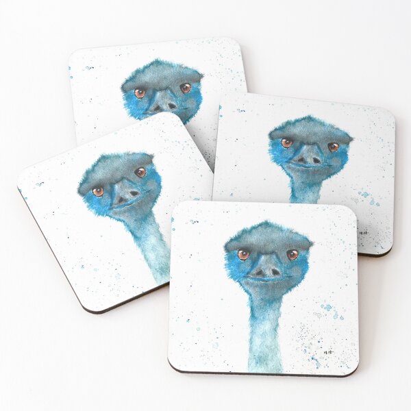 Item preview, Emu bird watercolour painting designed and sold by Monika Howarth.