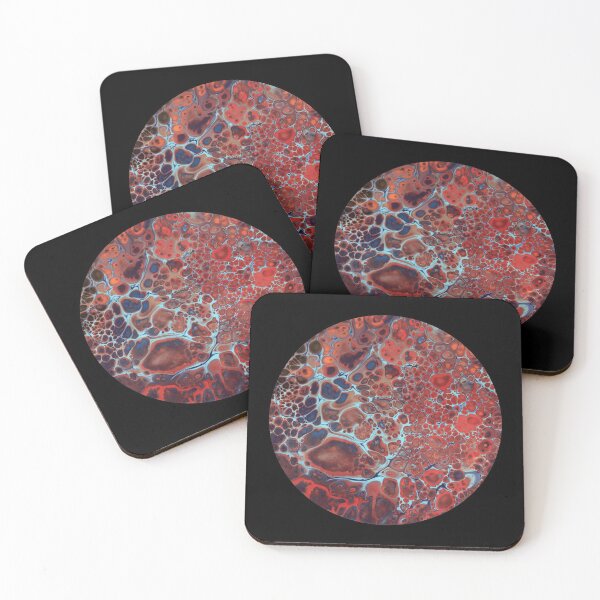 Item preview, Red Bloody Anger / Acrylic Pouring designed and sold by Nathalie Aynié.