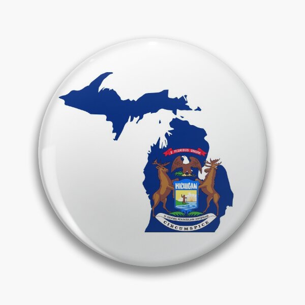 Item preview, MI State Flag, Proud Michigan Native designed and sold by GreatLakesLocal.