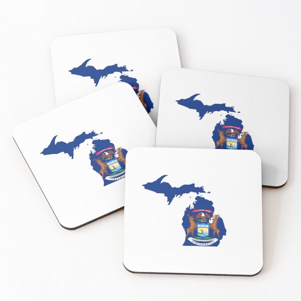 Item preview, MI State Flag, Proud Michigan Native designed and sold by GreatLakesLocal.