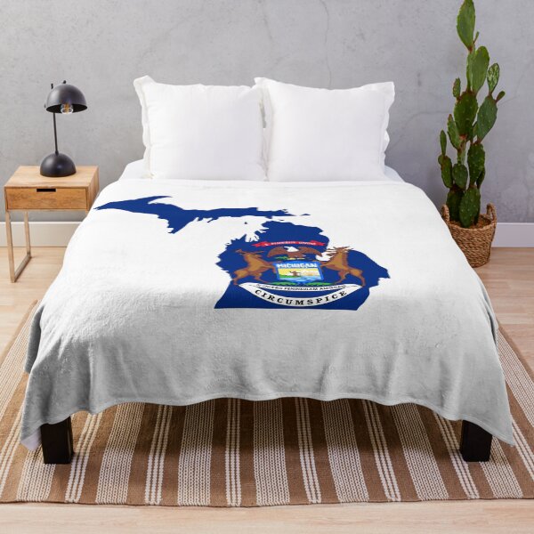 Item preview, MI State Flag, Proud Michigan Native designed and sold by GreatLakesLocal.