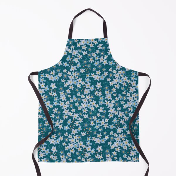 Item preview, Forget-Me-Not Blues Flower Pattern designed and sold by Claire Wall Designs.