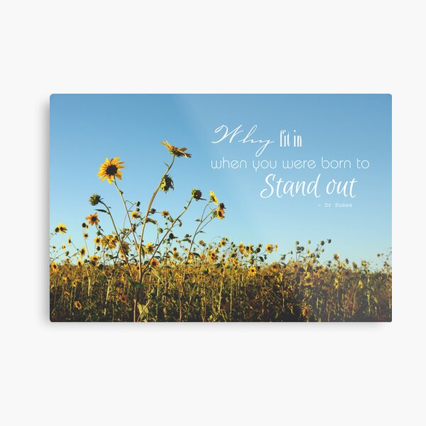 Stand Out Metal Print