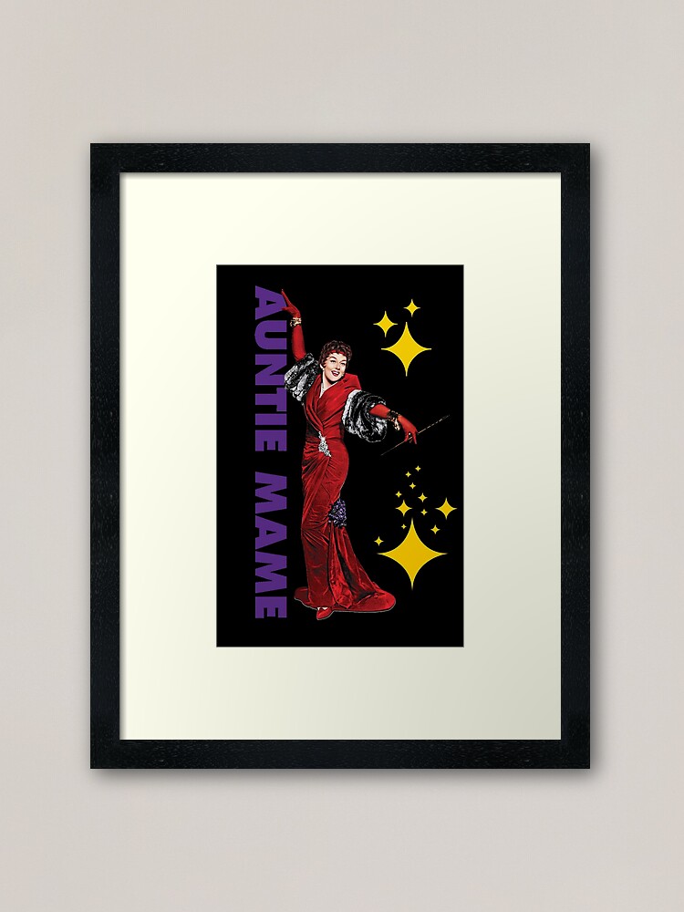 Auntie Mame, Rosalind Russell, glamour, fabulous Framed Art Print for Sale  by BrookeClara