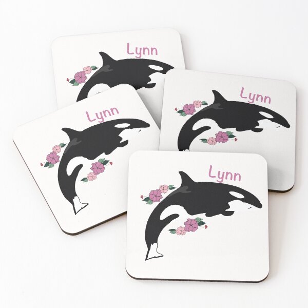 Item preview, Lynn the killer whale flower art designed and sold by Animaldesigns24.