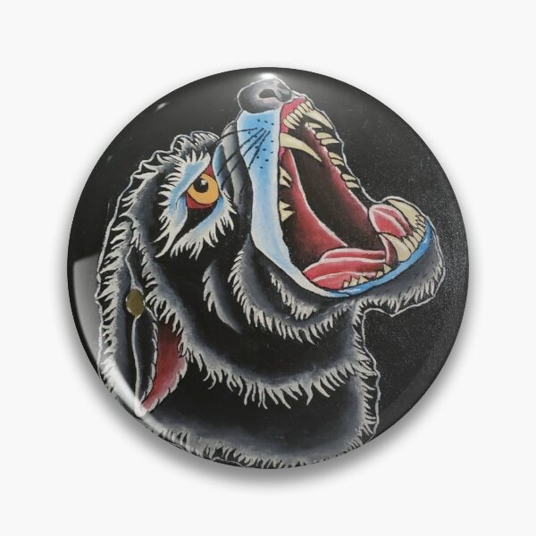 Item preview, Neotraditional Wolf  designed and sold by Zombielampshade.