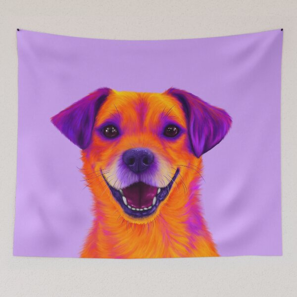 Item preview, Colorful Terrier Mix designed and sold by NeonFuzz.