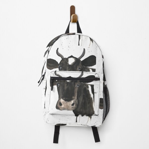 Item preview, Black and white cow watercolour painting  designed and sold by Monika Howarth.