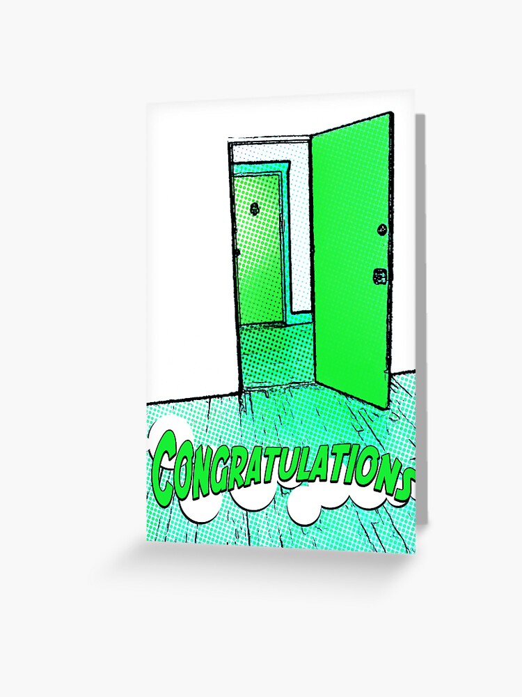 Carte De Vœux Felicitations Pour Votre Nouvel Appartement Par Maydaze Redbubble