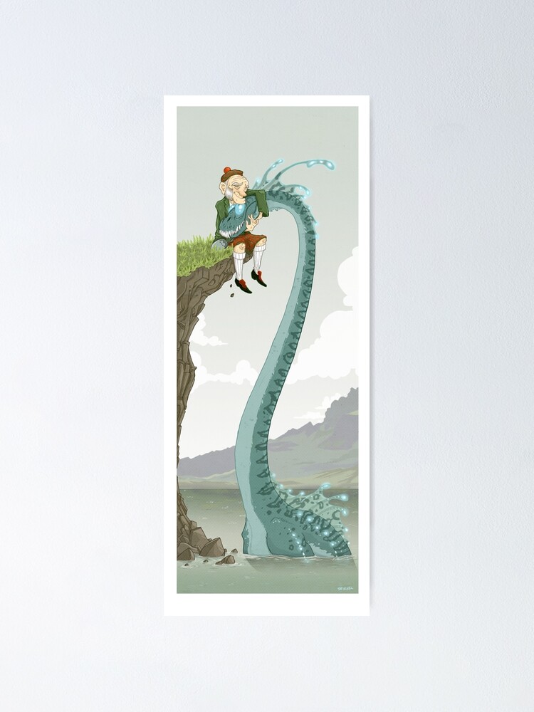 Alternate view of Loch Ness buddies Poster