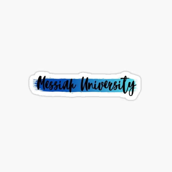 messiah college pixel script sticker Sticker for Sale by Rocky Holmes