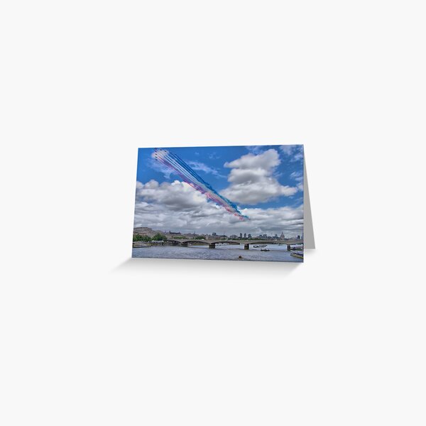 Queens Birthday Flypast 4 - The Reds Over London - 15.06.2013 Greeting Card