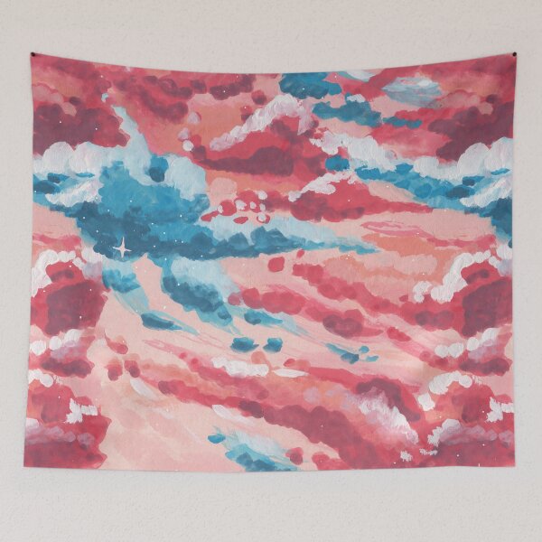 Item preview, Blue and Pink Cloudy sky designed and sold by JJLosh.