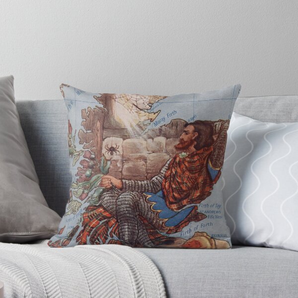 Item preview, Vintage Scotland Robert The Bruce Illustrative Map (1912) designed and sold by BravuraMedia.