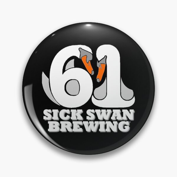 Item preview, Sick Swan Brewing Logo (Dark Background) designed and sold by PoyntonBlue.