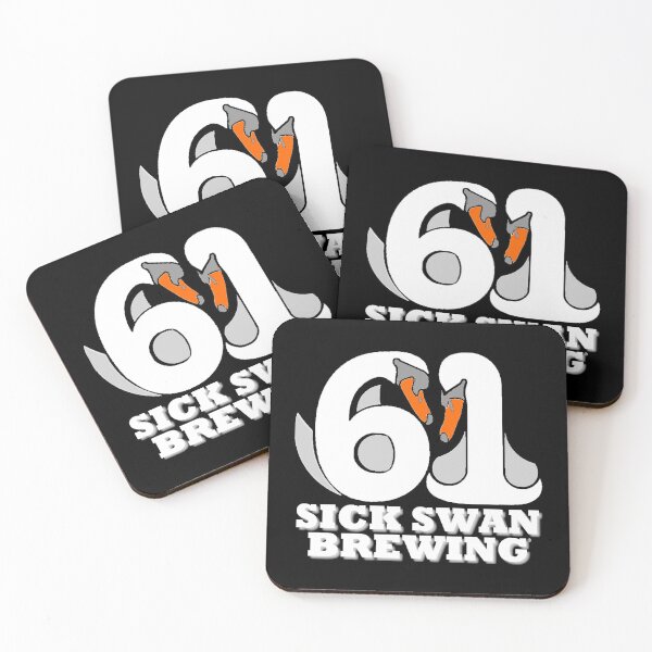 Item preview, Sick Swan Brewing Logo (Dark Background) designed and sold by PoyntonBlue.
