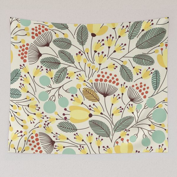 Aperçu de l'œuvre Masque motif fleurs créée et vendue par Teykn.