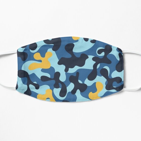 Download Camouflage Pattern Military Background Camo Design Blue And Yellow Mask By Happyhero1 Redbubble PSD Mockup Templates