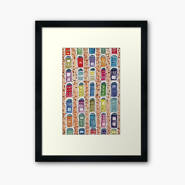 Georgian Doors Framed Art Print