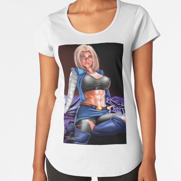 ANDROID 18 DBZ Premium Scoop T-Shirt