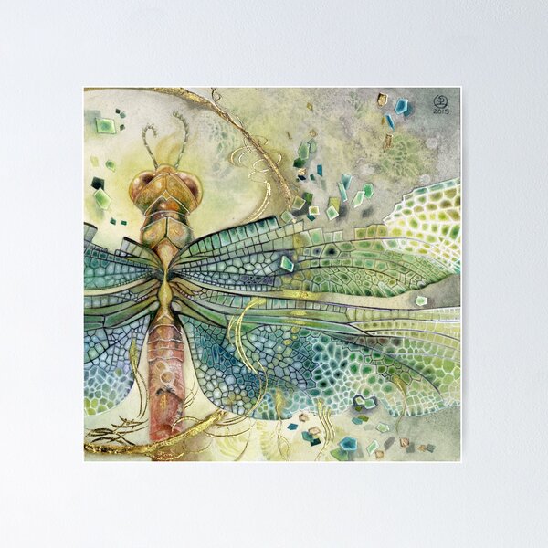 Item preview, Green Jewel Dragonfly designed and sold by Stephanie Law.