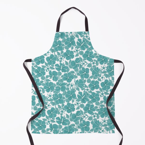 Item preview, Hibiscus and Plumeria - Teal designed and sold by miavaldez.