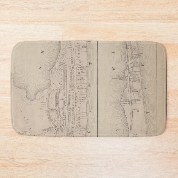 Item preview, Vintage Map of Sea bright & Monmouth NJ (1873) designed and sold by BravuraMedia.