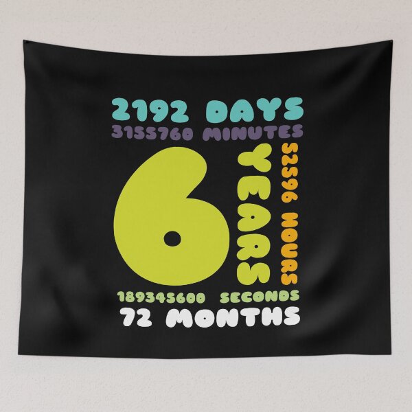Item preview, 6 Years Birthday Gift Girl Boy Party designed and sold by MooonTees.