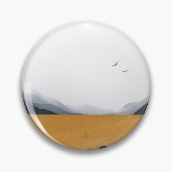 Item preview, Golden Field with Misty Mountains Digital Art designed and sold by Karvaos.