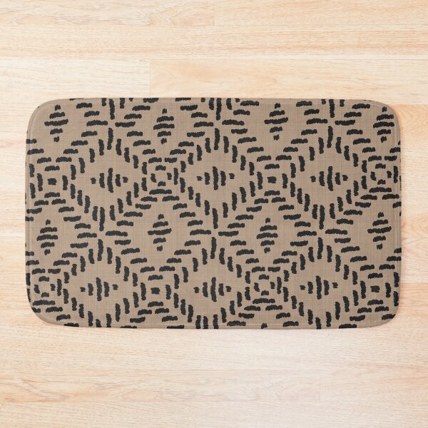 Item preview, Tribal Pattern Repeating Diamonds Tan Brown Inverse designed and sold by Tropical Arts.