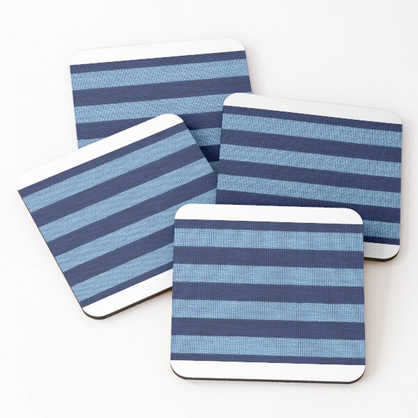 Item preview, Light Blue / Navy Knit Stripe designed and sold by House of Laurent.