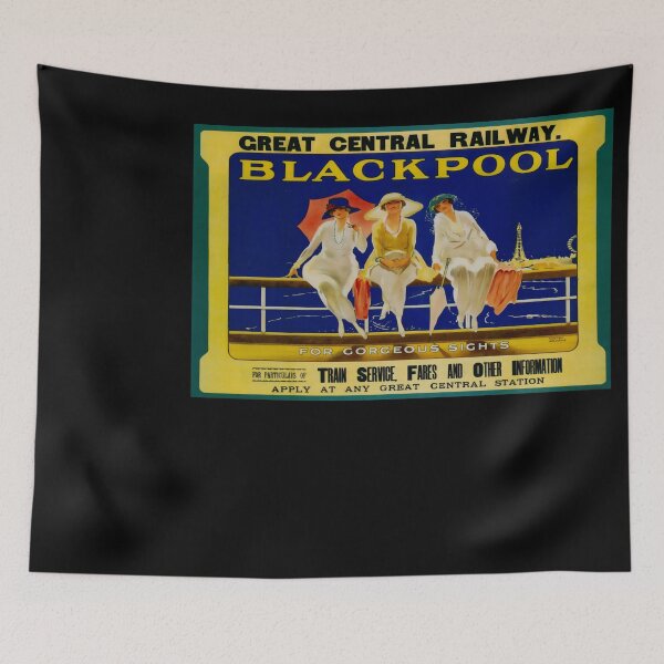 Item preview, Railway Poster Blackpool designed and sold by stickart-marek.