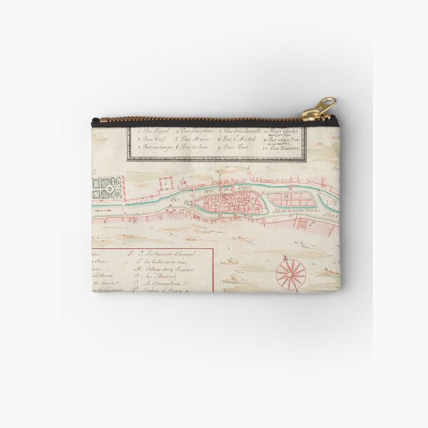 Item preview, Vintage Seine River of Paris France Map (1760) designed and sold by BravuraMedia.