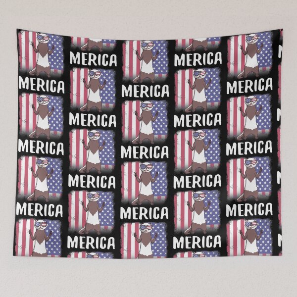 Item preview, Merica Ferret USA American Flag designed and sold by fatamyfan1.