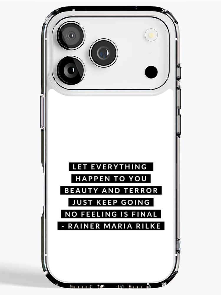 Thumbnail 1 of 5, iPhone Case, Rainer Maria Rilke Quote designed and sold by EvolutionWisdom.
