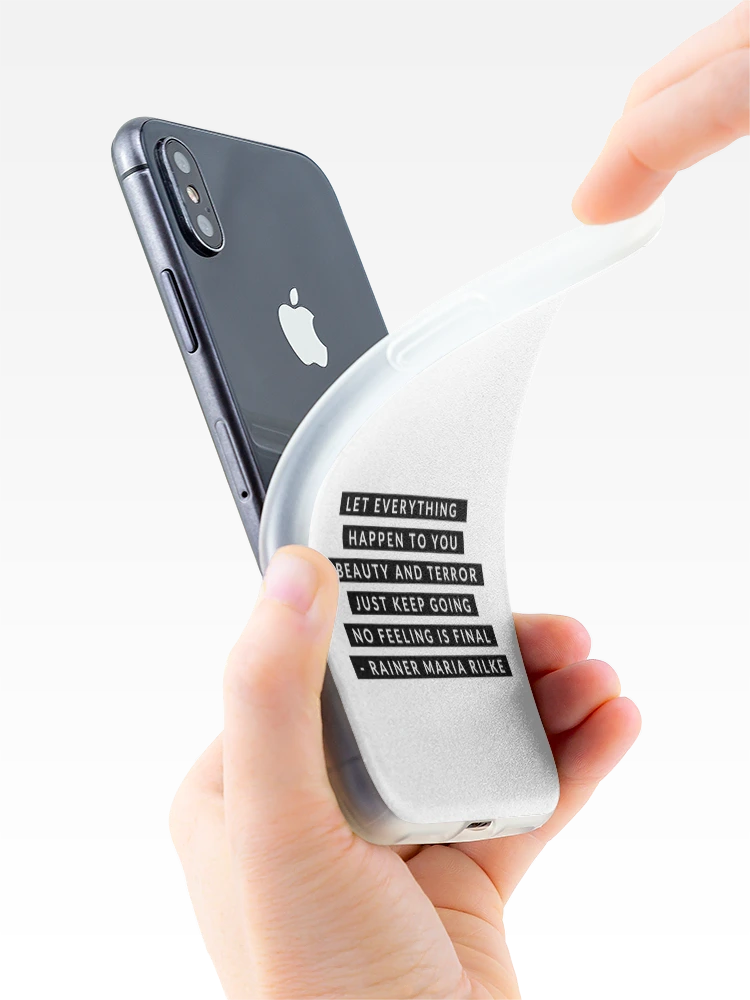 Thumbnail 4 of 5, iPhone Case, Rainer Maria Rilke Quote designed and sold by EvolutionWisdom.