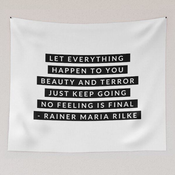 Item preview, Rainer Maria Rilke Quote designed and sold by EvolutionWisdom.