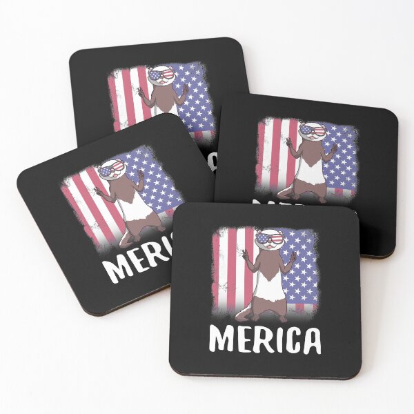 Item preview, Merica Ferret USA American Flag designed and sold by fatamyfan1.