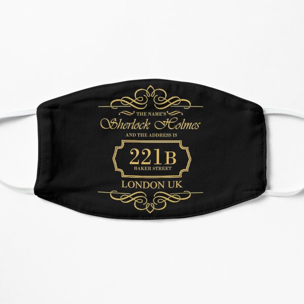 Sherlock Quotes 221B Baker St. British Detective Vintage Literary Gifts Mask