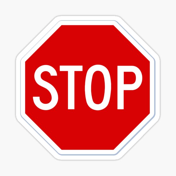 Stop Sign Sticker